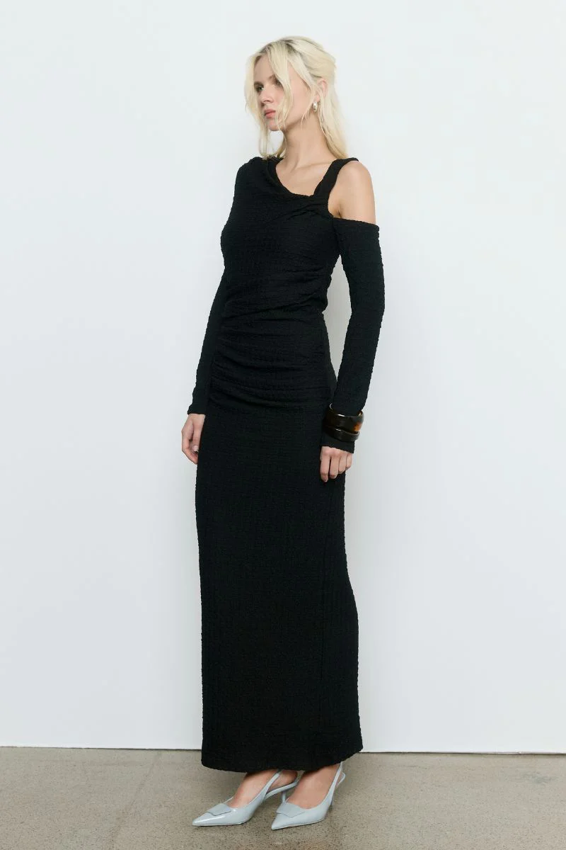 SOLSTICE DRESS - BLACK - Image 3