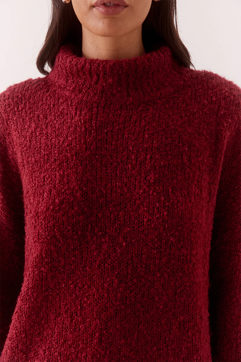 VERSE SWEATER - RASPBERRY WINE - Image 2