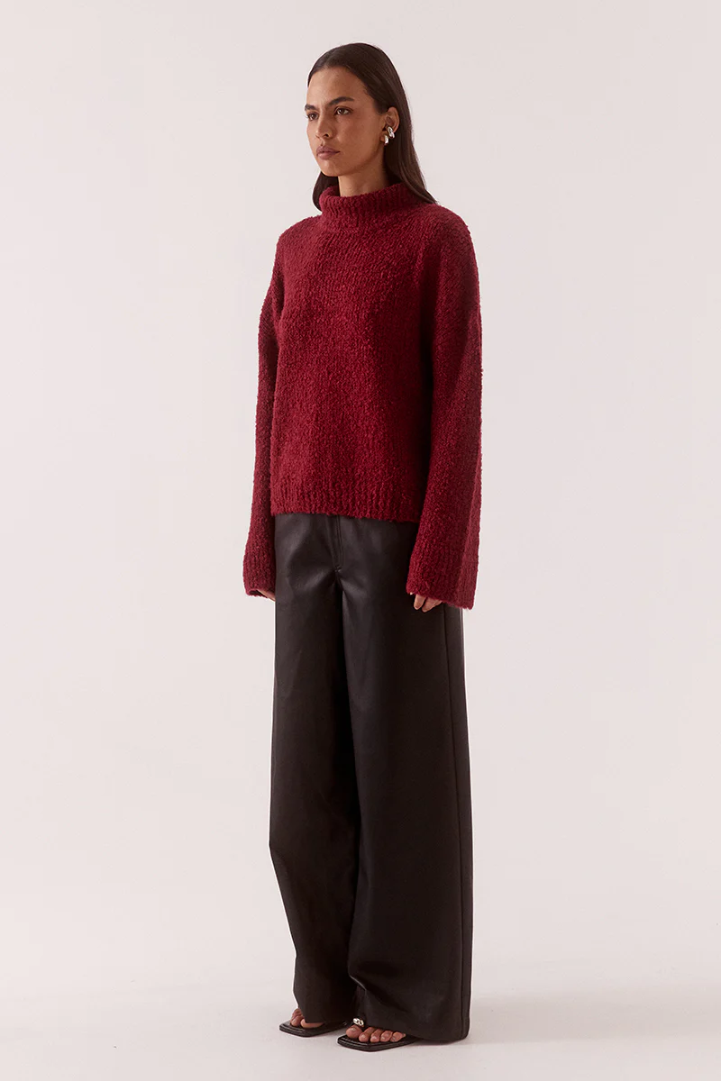VERSE SWEATER - RASPBERRY WINE - Image 3