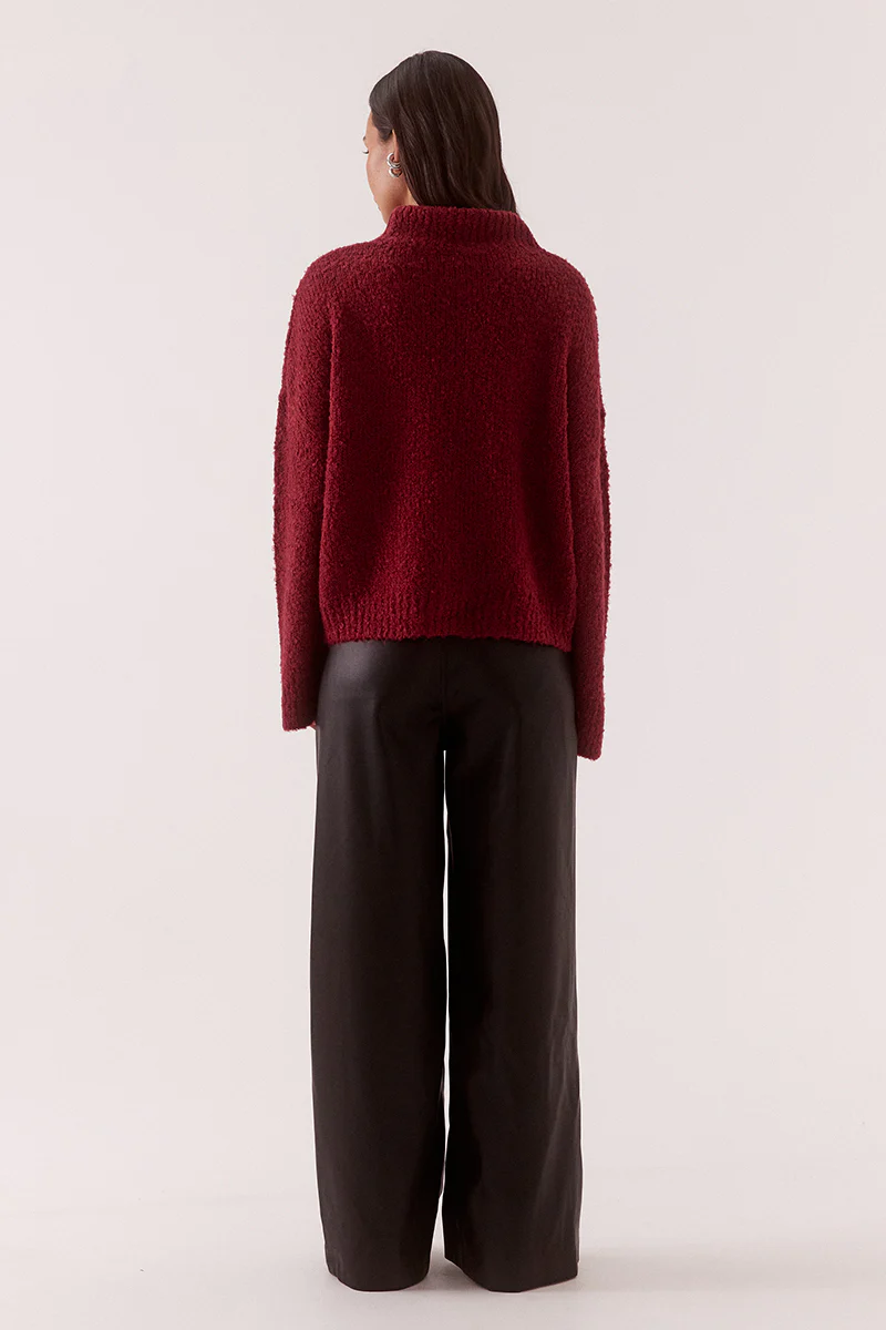 VERSE SWEATER - RASPBERRY WINE - Image 4