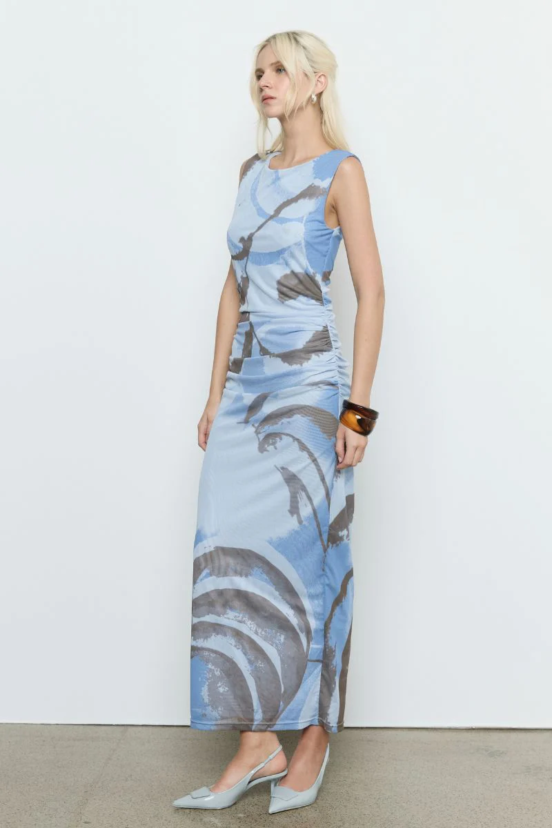 WHIRL MESH DRESS - SLATE - Image 3