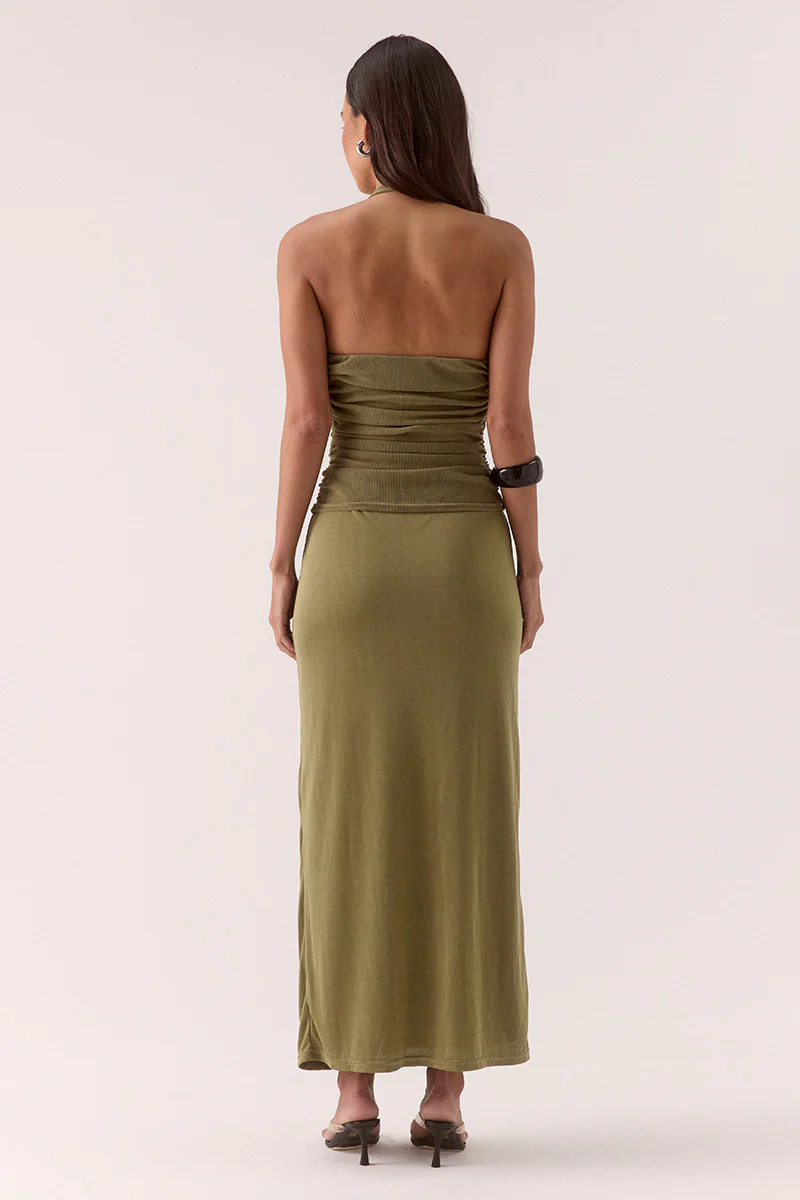 ZEYA DRESS - SOFT KHAKI - Image 4