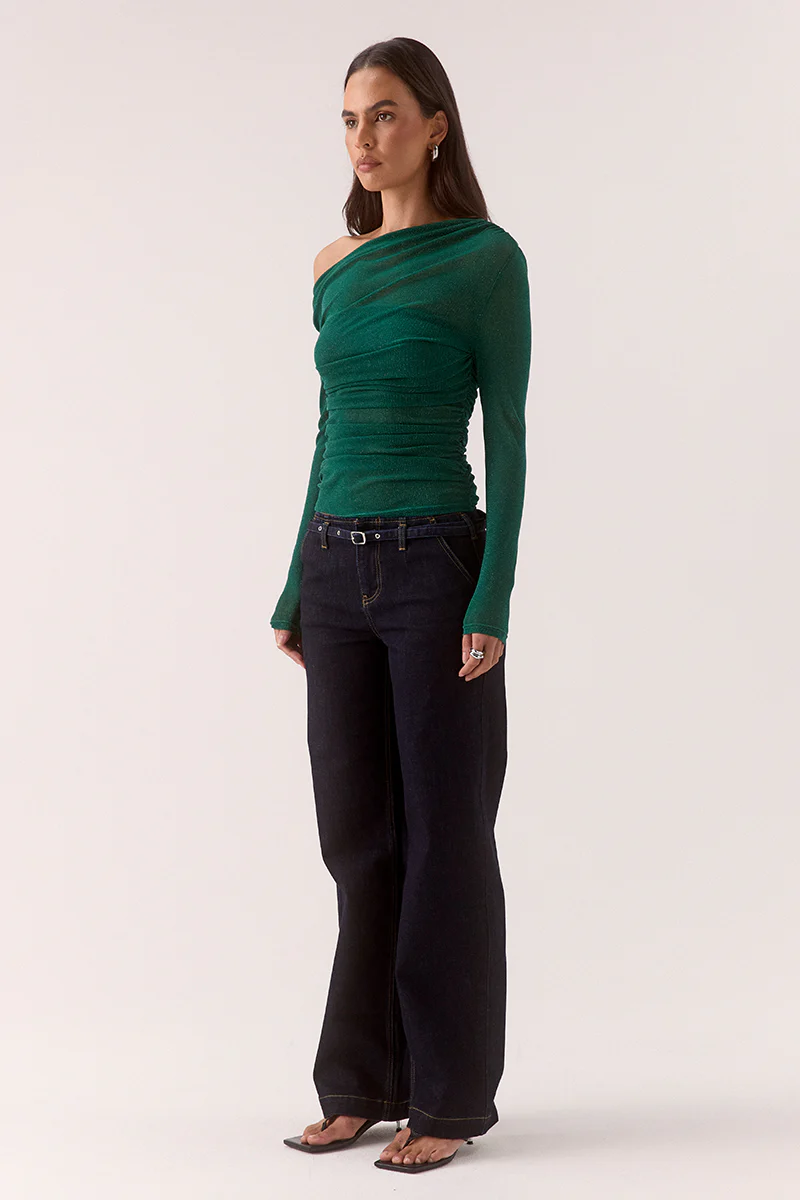 ZEYA LONG SLEEVE TOP - EVERGREEN - Image 3
