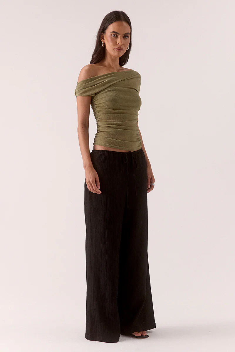 ZEYA TOP - SOFT KHAKI - Image 3